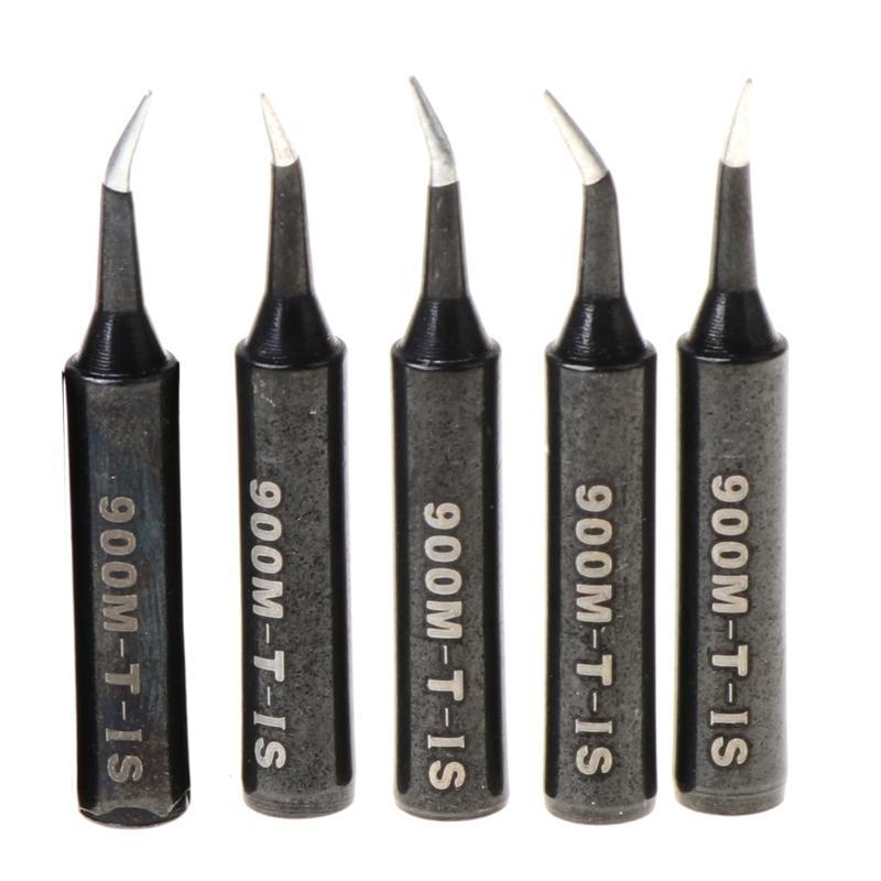 5 Pcs Solder Soldering Iron Tip 900M-T-SI For Hakko Saike 936 852d+ 90