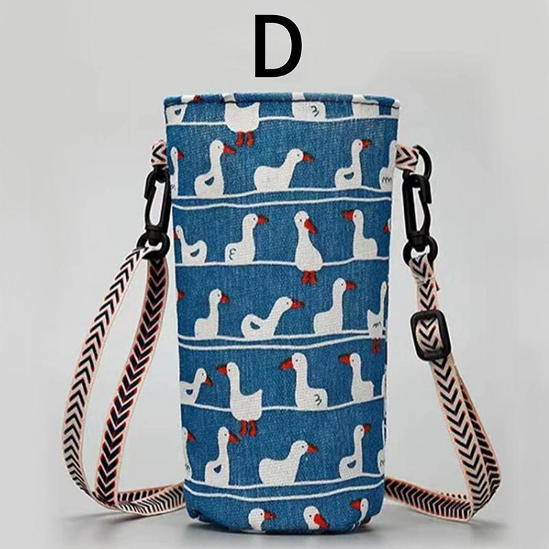 

Portable Water Bottle Bag Insulated Crossbody Water Bottle Carrier Bag Holders Travel Sports Camping