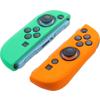 Cyber Gadget Silicon Protective Cover for Nintendo Switch 2 Joy-Con 2, Anti-Dust Grip Case (Emerald & Orange)