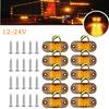10PCS Caravan 12V 24V Side Lights Led Warning Tail Light Trailer Truck Side Marker Lamp LED Truck Accessories for Lorry Van
