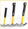 Carbon Steel Claw Hammer with Fiber, Wood & Rubber-Coated Iron Handles