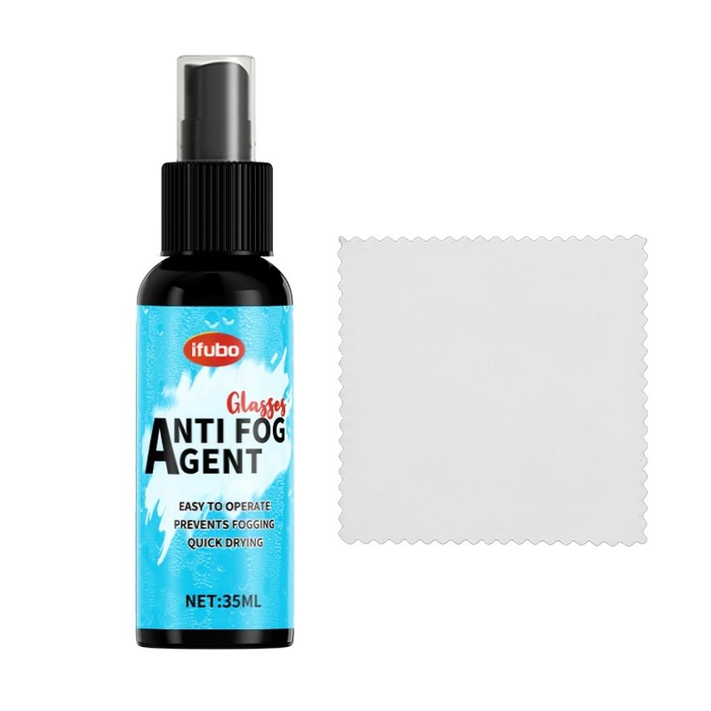 Anti-Fog Spray for Glasses & Swimming Goggles - Quick-Dry, Long-Lasting Anti-Fog Protection, Transparent Golden Formula, Essenti
