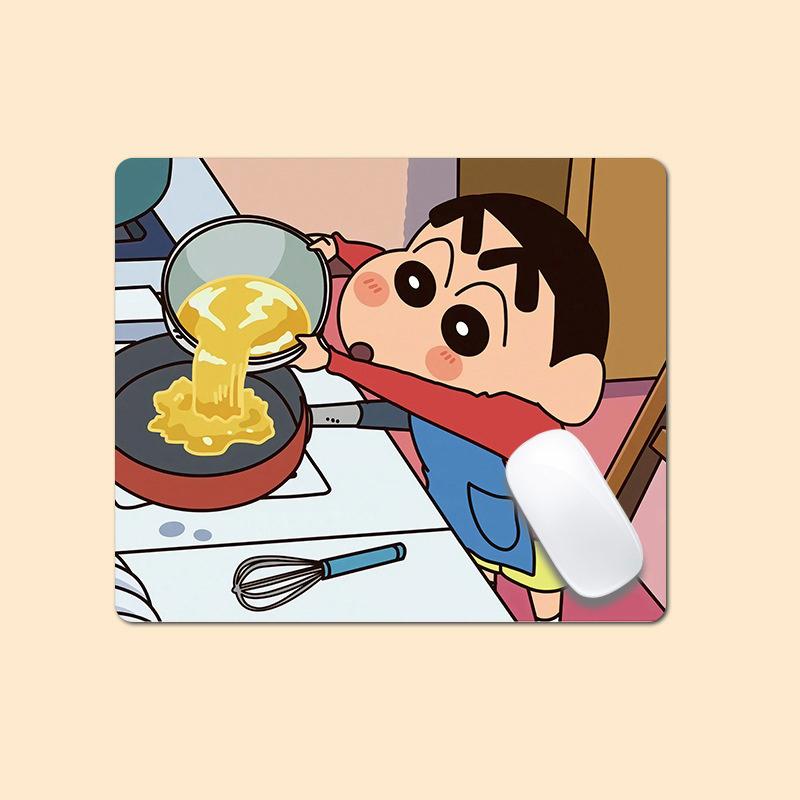 Crayon Shin-Chan Oyun Mouse Pad'i Anime Sevimli Masaüstü Fare Altlığı Bilgisayarlar Ofisler Oyuncular İçin Fare Altlıkları Kaymaz Kolay Temizlenir