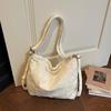 Fashi Lightweight Solid Color Canvas Zipper Shoulder Bags 2026  Sewing Thread Casual Versatile Women's Crossbody Bags