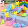 10/30 Stück DIY Farbe Dehnbarer Schlauch Dinosaurier Spielzeug Fidget Spielzeug Puzzle Stressabbau Spielzeug Autismus Sensorisch Quetsch-Geschenk für Jungen und Mädchen