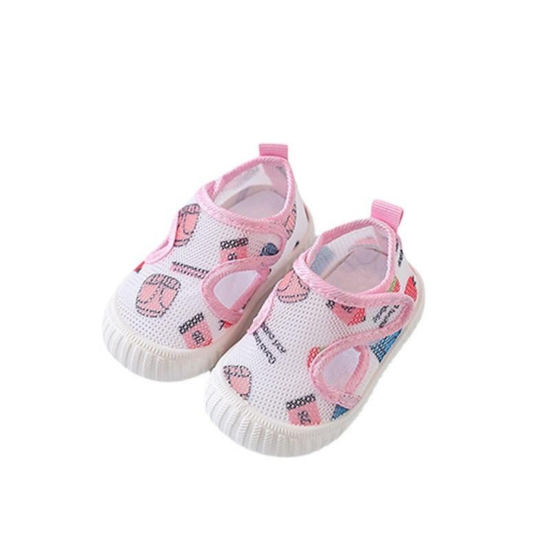 Baby Shoes Summer Mesh Soft Sole For Toddler Growth Cute Cartoon Design For Newborns And Kids
