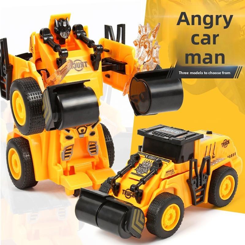 Inertia Oneclick Transforming Construction Vehicle Toy For Kids With Impact And Creative Play