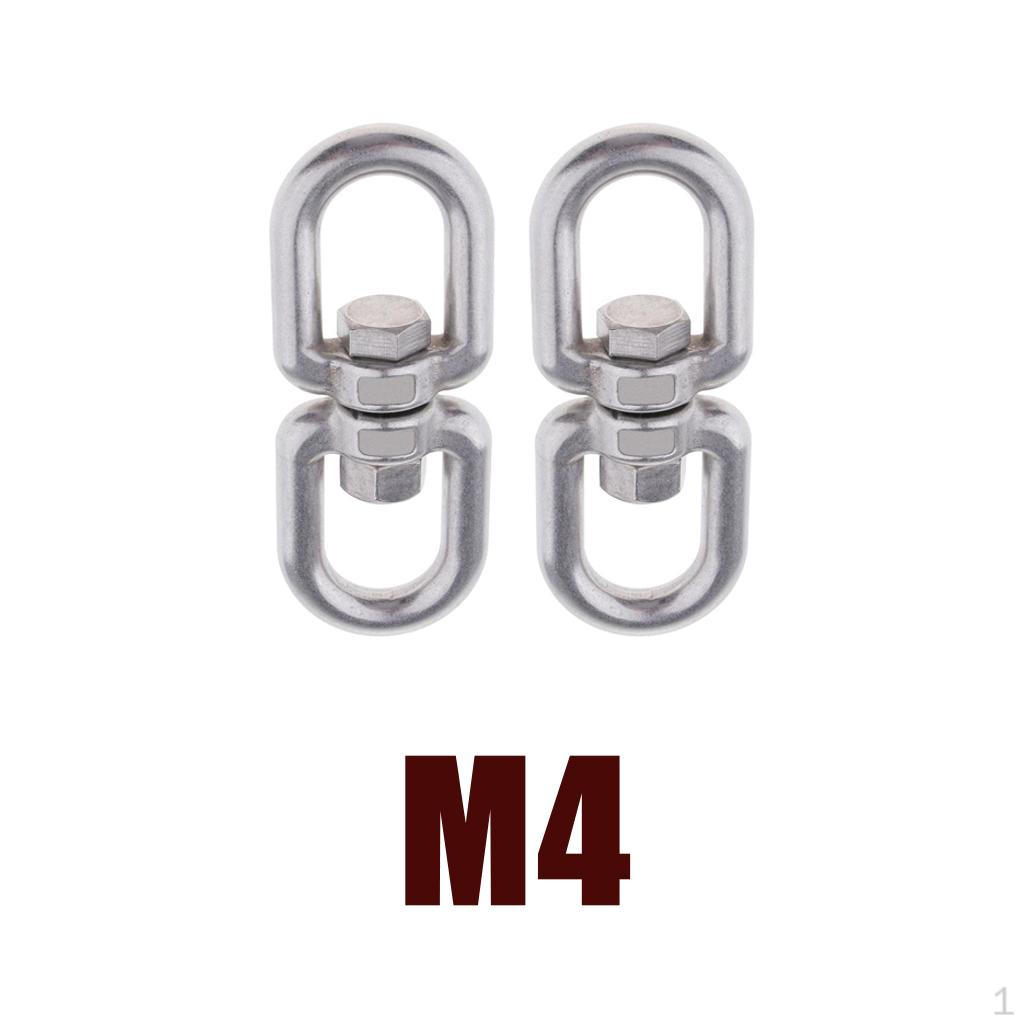 Stainless Swivel Adapter Rotator Durable Heavy-duty for Marine M4