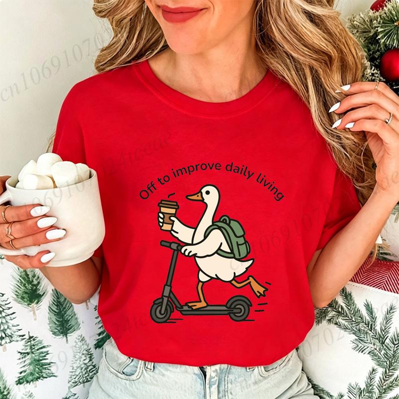 Occupational Therapy Goose Shirt,Off To Improve Daily Living Tee,Mental Health T-Shirts,Fashion Creative Design T Shirt Tops