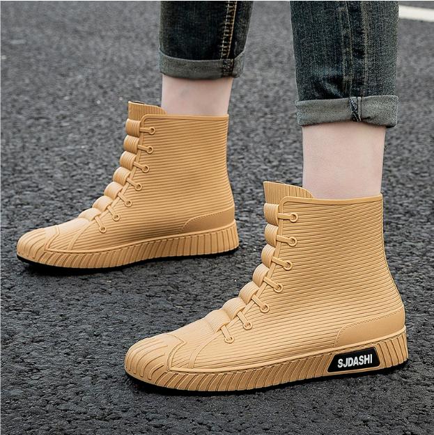 Wszechstronne Casualowe Wodoodporne Buty Krótkie Męskie Damskie Ocieplane Polarem Ciepłe Antypoślizgowe Odporne na Ścieranie Outdoorowe Kalosze