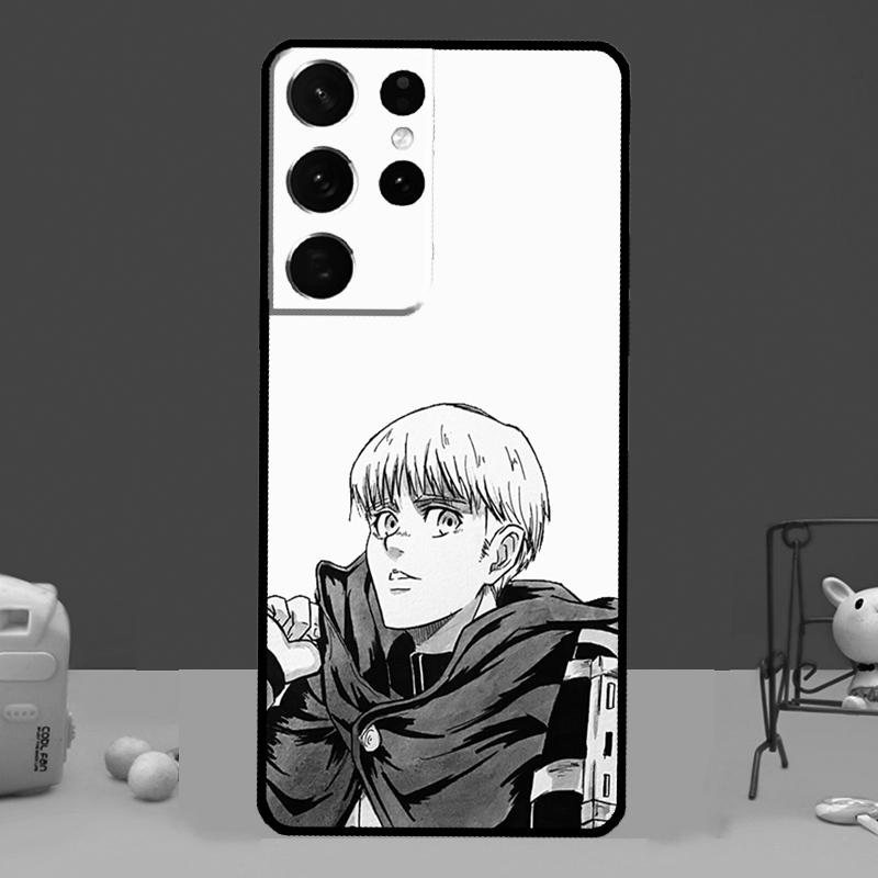 Чехол Armin Arlert Attack on Titan для Samsung Galaxy S21 S22 Ultra S20 FE S8 S9 S10 Note 10 Plus Note 20 Ultra Coque Galaxy S8