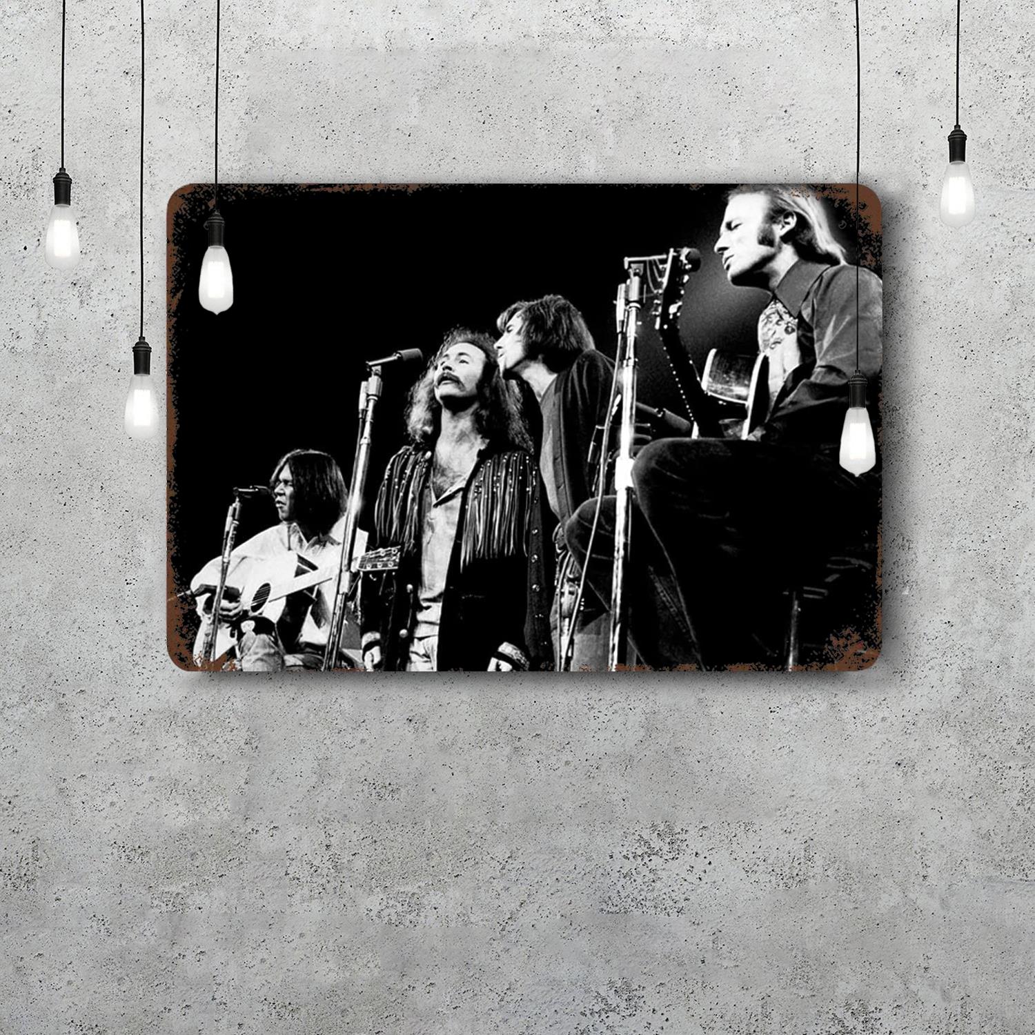 

Stills Crosby Classic Poster Rusty Metal Plaque Retro Decorative Plate Bar Man Cave Garage Club Metal Sign Wall Decoration 20x30cm（7.8x11.8inch）
