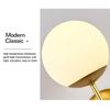 European style glass ball bedside wall lamp gold black swing arm wall lamp bedside room bedroom living room wall decoration art