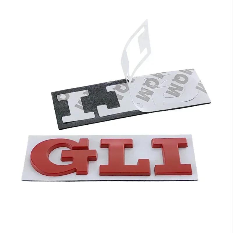 BRY1 Dla VOLKSWAGEN VW GTI 3D Metalowe Litery Logo GLI Tylna Klapa Bagażnika Odznaka Naklejka Dla Volkswagen VW Jetta MK2 MK4 MK5 MK6 MK7 im2