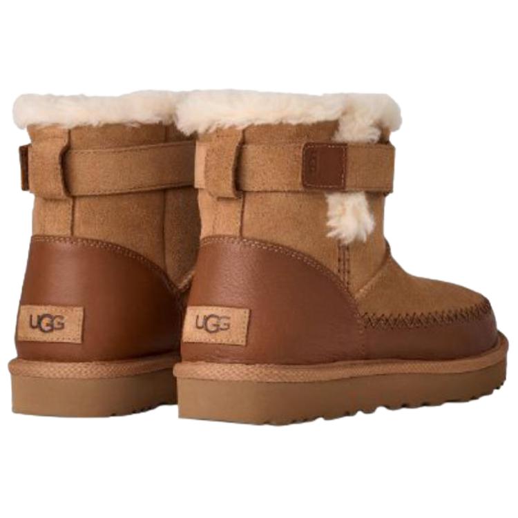 UGG Classic Novelty Sheepskin Warm Versatile Casual Snow Boots Women Boots Brown 1174575-CHE