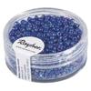 Rocailles, 2 mm ø, opaques lustre, bleu foncé, boîte 17g