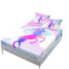 Cute Unicorn Mattress Three-Piece Set, Bedspread, Pillowcase, Mattress Protective Cover, Dust-Proof And Non-Slip.