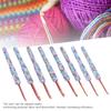 8pcs Crochet Hooks Ergonomic Design Comfortable Handle Easy Identification Compact Portable Knitting Supplies