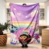 Gabby's Dollhouse Print Blanket - Soft & Comfortable, for Bedroom, Travel, Sofa, Home Decoration - Birthday Christmas Gift for Friend