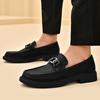 Business Elegant Men Social Casual Shoes  bottom Loafers For Men Comfortable Classic Black outdoor party wedding men's shoes