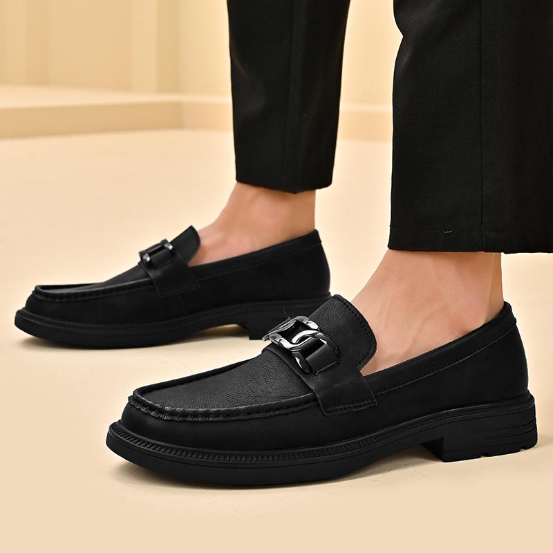 Business Elegant Men Social Casual Shoes  bottom Loafers For Men Comfortable Classic Black outdoor party wedding men's shoes