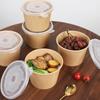 Disposable Thickened Paper Takeout Bowls with Lids