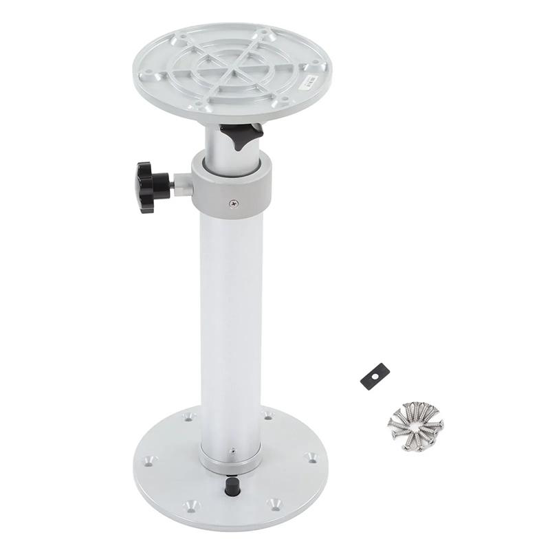 Noga Stołu do Kampera Stojak Stołu Noga Podstawy Stołu 460 do 700 mm Regulowana Obrotowa o 360° do Kampera Łodzi Jachtu Domu