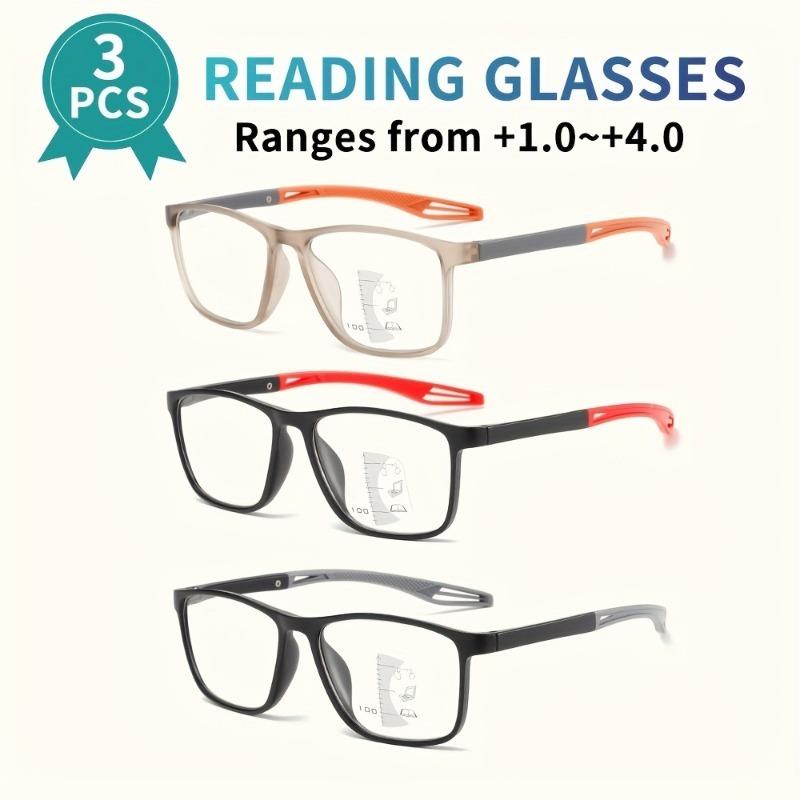 Progressive Multi-Focus Anti-Blue Light Reading Glasses Satisfying the Needs of Far and Near Use