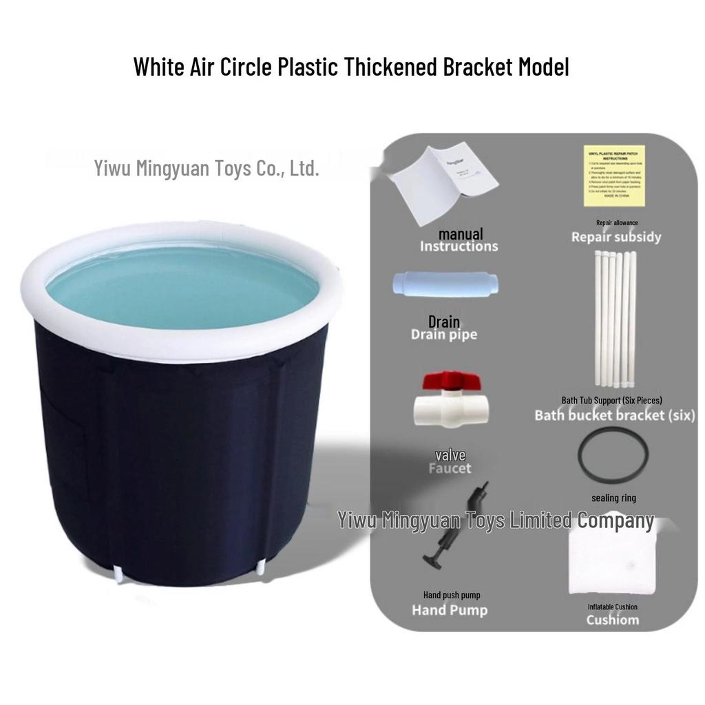 Portable Folding Ice Bath Tub for Adults - Home Assembly Athlete Soaking & Cooling Tub