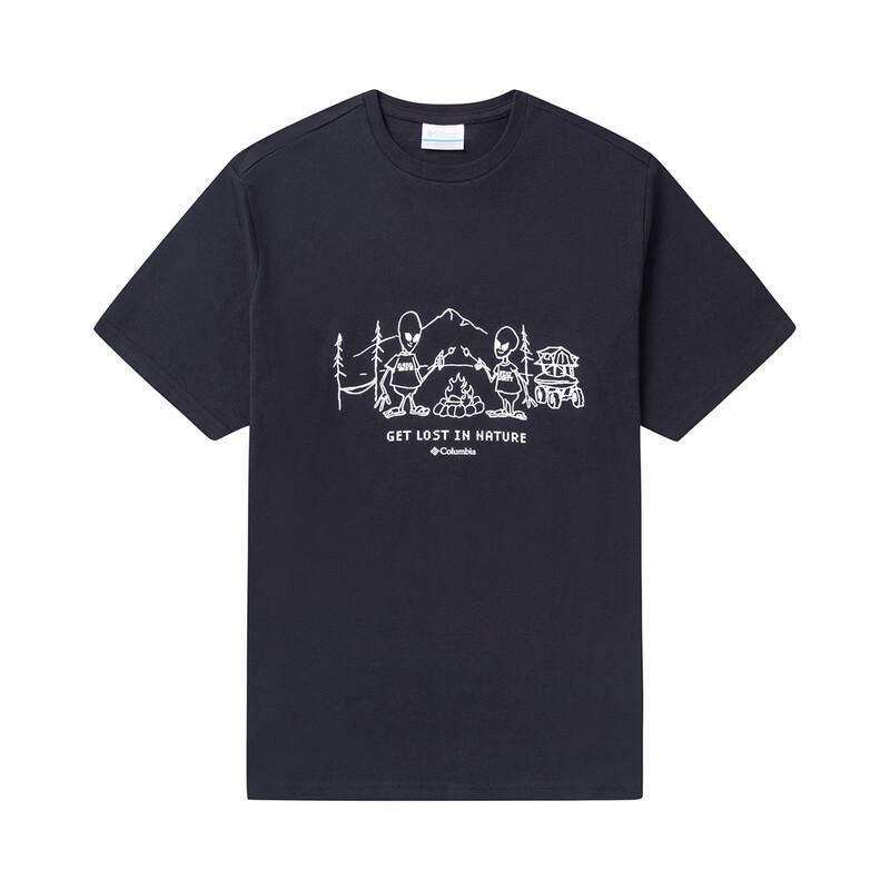 Columbia Men s Graphic Print Crew Neck Outdoor Sport Short Sleeve T-shirt AE2306-011 XL