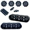 MOC Technical Chain Wheel Part Building Blocks Bricks Parts Chain Link Tire Gear Wheels Tank Tracks DIY 57518 57519 24375 3708