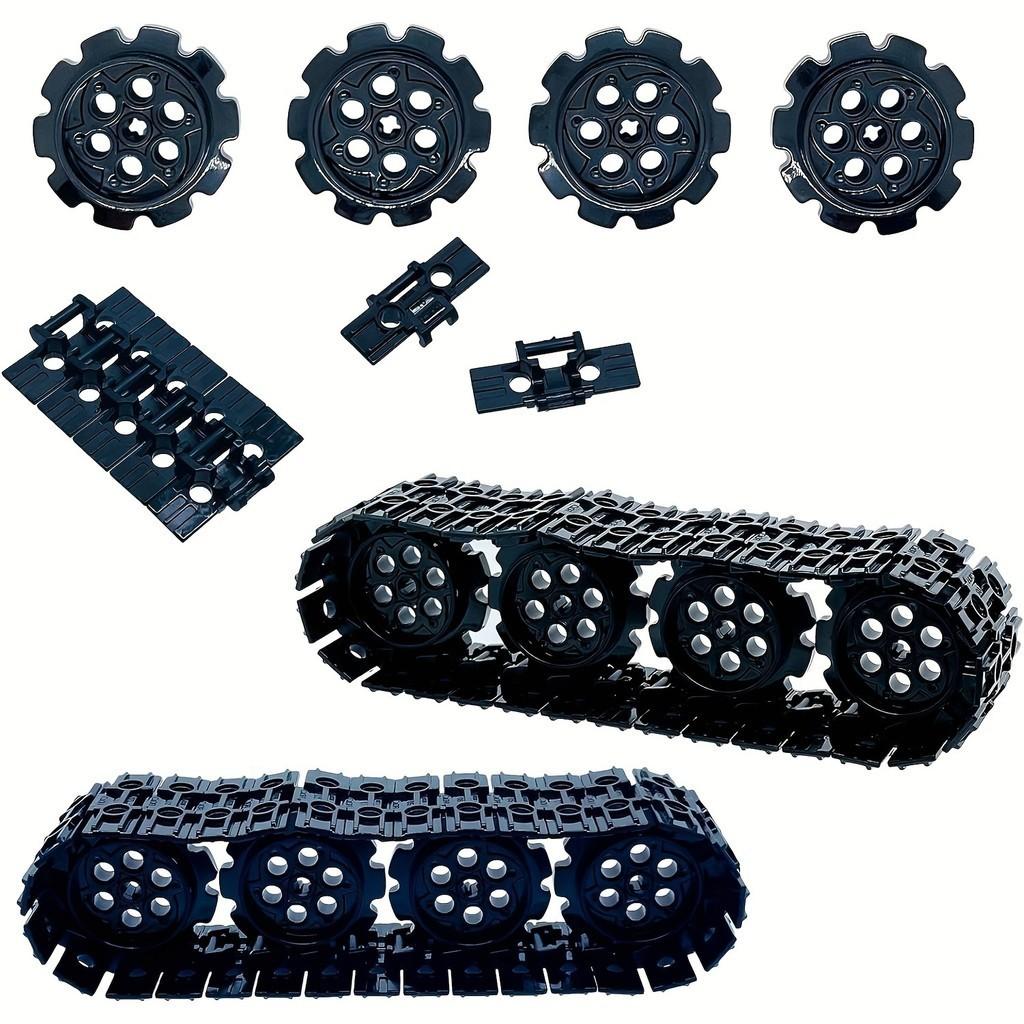 MOC Technical Chain Wheel Part Constructing Blocks Bricks Parts Link Tire Gear Wheels Tank Tracks DO-IT-YOURSELF 57518 57519 24375 3708