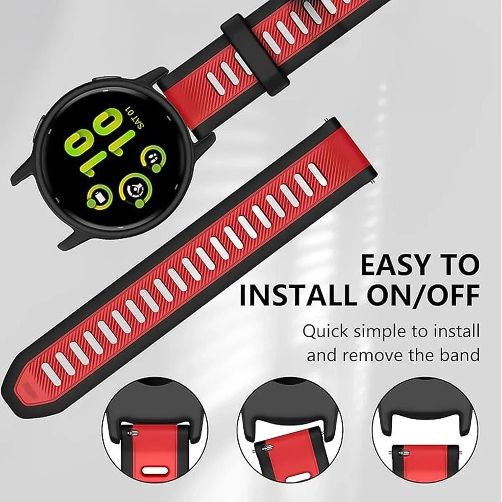 20 22mm Per Garmin Forerunner 165 music Cinturino Corsa Forerunner168 Silicone Braccialetto Originale Per Garmin Forerunner Venu 2 Cinturino