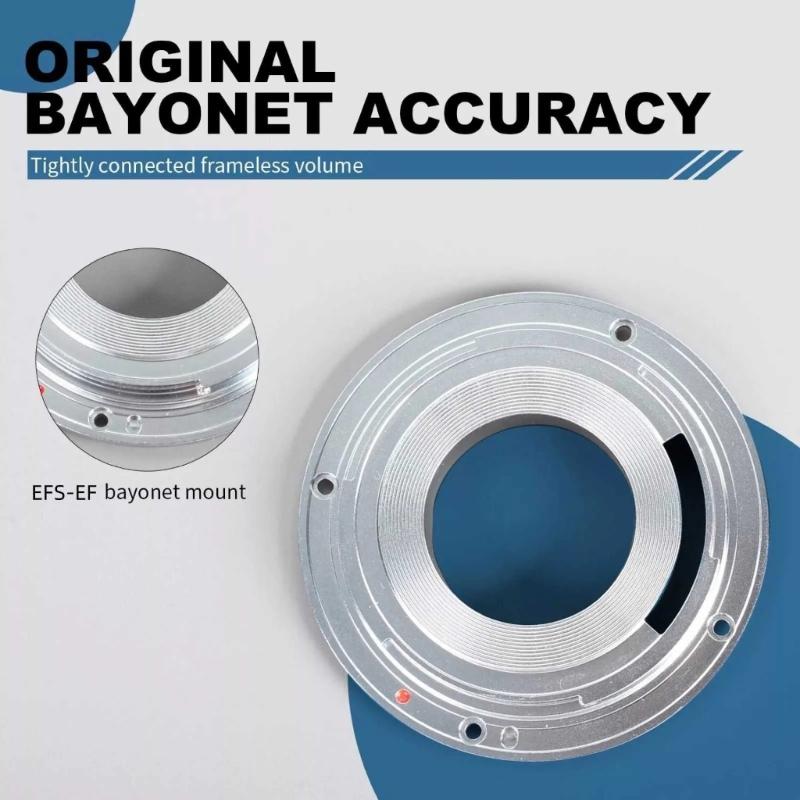 Lens Bayonets Mount For EFS 10-18mm To EF Adapters Rings for 10-18mm f/4.5-5.6 IS Camera Enhances Durability AntiGlare