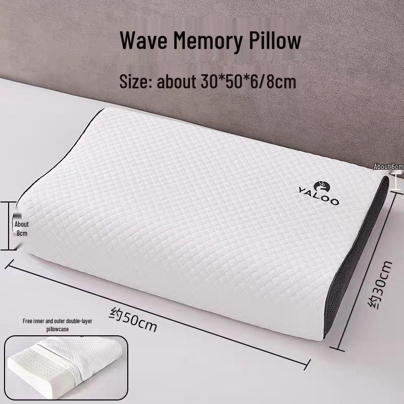 

2025 Memory Foam Neck Support Pillow for Adults and Students - Home and Dormitory Sleep Aid
