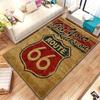 Historic Route 66 Carpet Mother Road Area Rug for Home Bathroom Living Room Table Bedroom Sofa Doormat Decor, Non-slip Floor Mat