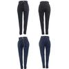 Høy midje jeans for kvinner Slim Stretch Denim Jean Bodycon Duskbelte Bandasje Skinny Push Up Jeans Kvinne Klær 4XL 5XL