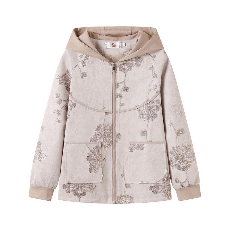 Spring & Autumn 2026 Jacket: Stylish Windbreaker for Middle-aged & Elderly Women