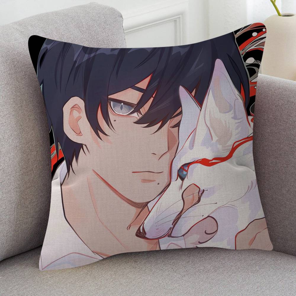 Anime The Summer Hikaru Died Cute Cartoon L Game Cushion Cover Pillowcase Upholstery Sofa Throw Pillow Home Decor Pillowcas