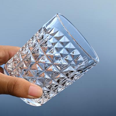 290ml/310ml Wine Glasses Carved Whiskey Glass Juice Cup Premium Water Bottle European Classic Crystal Glass Household Drinkware