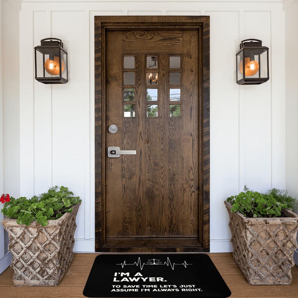 I'm A Lawyer Assume I'm Always Right Doormat Non-Slip Entrance Bath Kitchen Door Floor Mat Judge Law Quote Toilet Carpet Rug