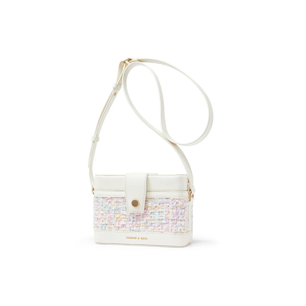 New CHARLES&KEITH PU Crossbody Bag Small Size Women's Multicolor CK2-80701182