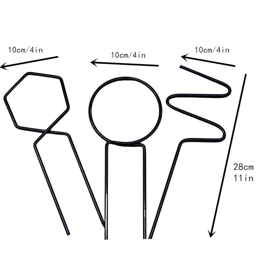 3 Pcs Metal Garden Trellis Climbing Plants Support Indoor Iron Plant Trellis for Ivy Vine Rose
