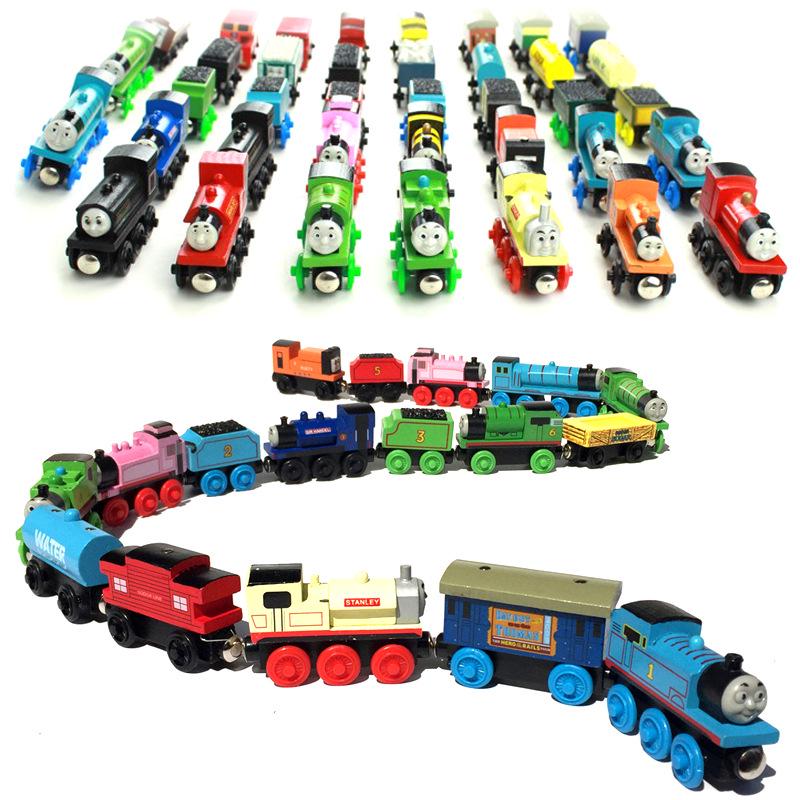 

Kids Educational Magnetic Wooden Train Set for Cake Decoration, Ages 1-3