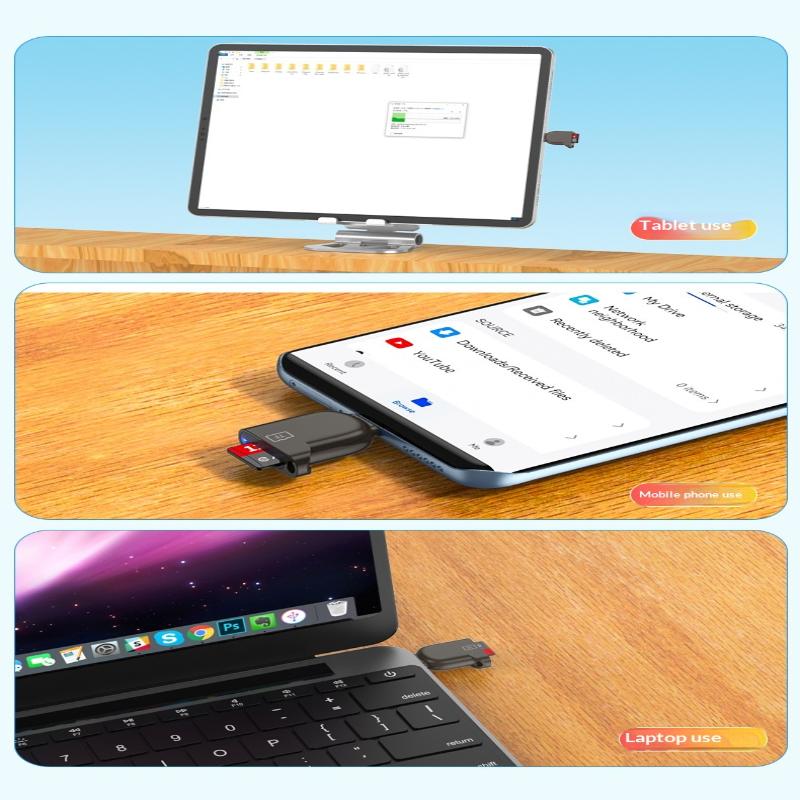 Portable Type C 3.0 Card Reader Tf Memory Card Reader Usb Flash Drive Cardreader For Pc Laptop Accessories Mini Tf Card Reader