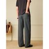 Lyocell Tencel straight casual pants men's summer thin loose anti-wrinkle drape breathable splicing trousers