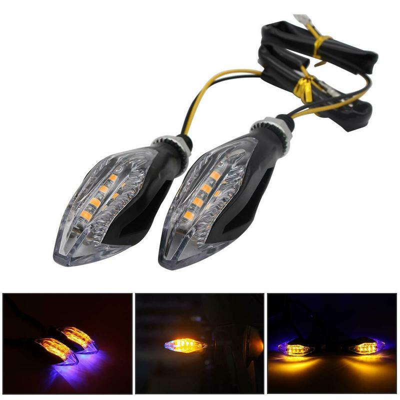 12V Red Motorbike Tail Light Indicators LED Turn Signal Lights Turning Indicator