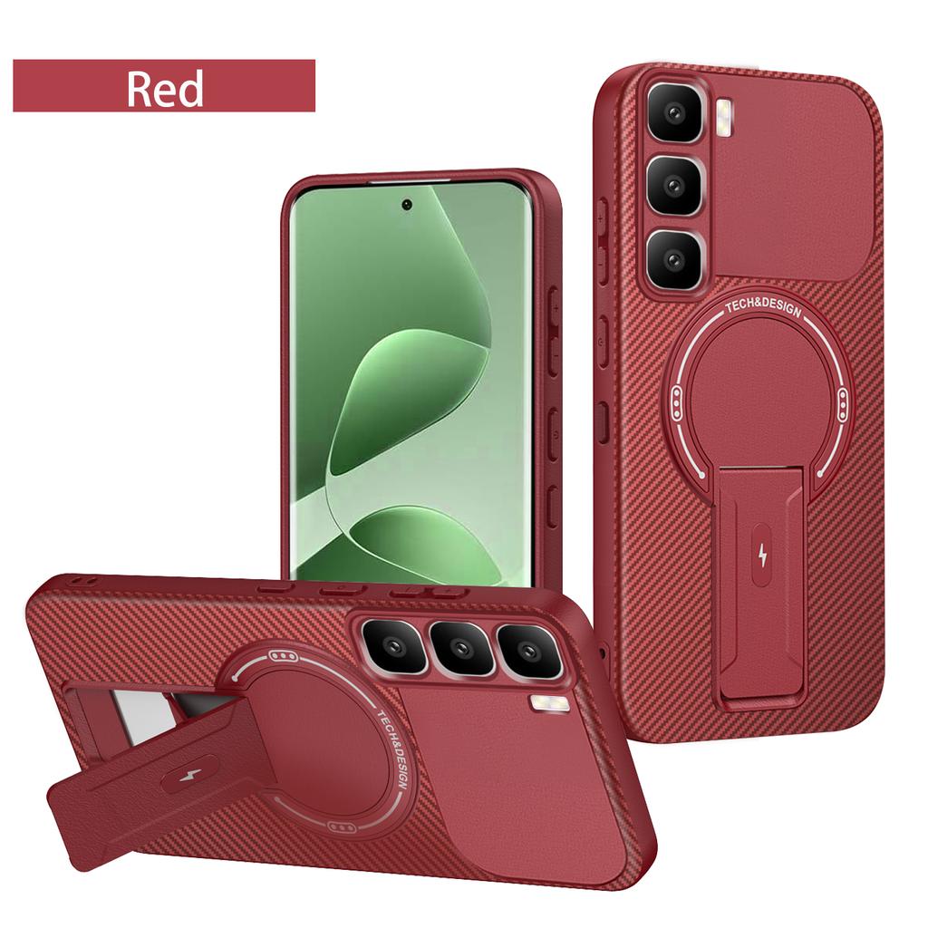 For Infinix Hot 60 Pro+ Case Infinix Hot 60 Phone Case Infinix Hot 60i Hot 60 Cover Magnetic Mounting Bracket Protect Back Cover