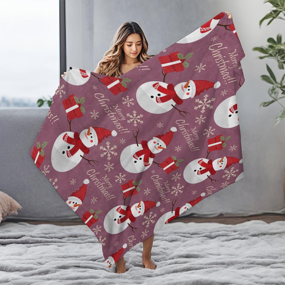 Soft Fluffy Throw Blanket Cozy Sherpa Fleece Blanket Warm Bedspread Home Decor Gift Christmas Holiday