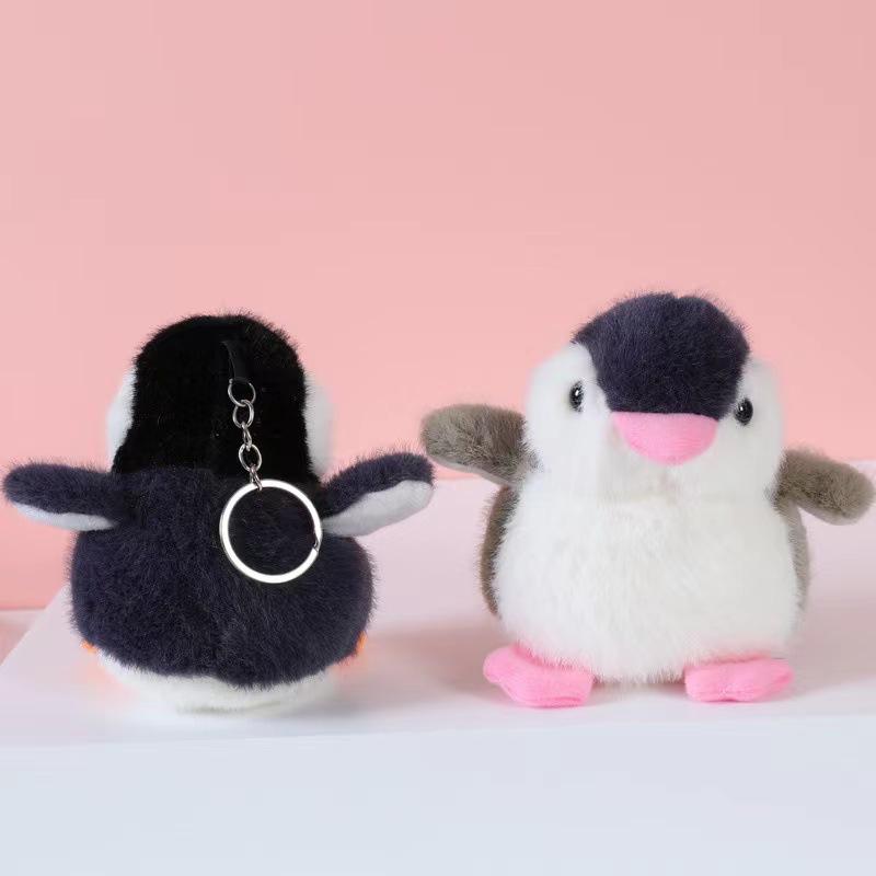 Cute Penguin Plush Keychain - Small Pendant for School Bags or Grab Machines